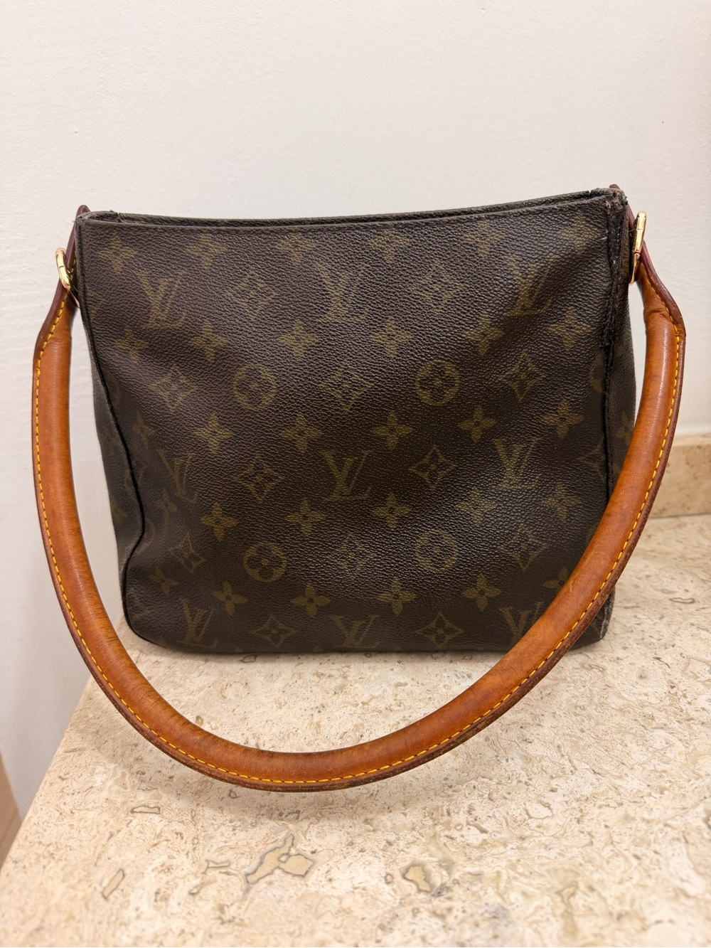 Louis Vuitton Brown Monogram Looping Bag
